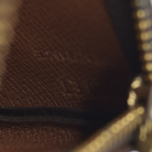 $345 LOUIS VUITTON Monogram Coin Purse Key Pochette Cles 0920ET