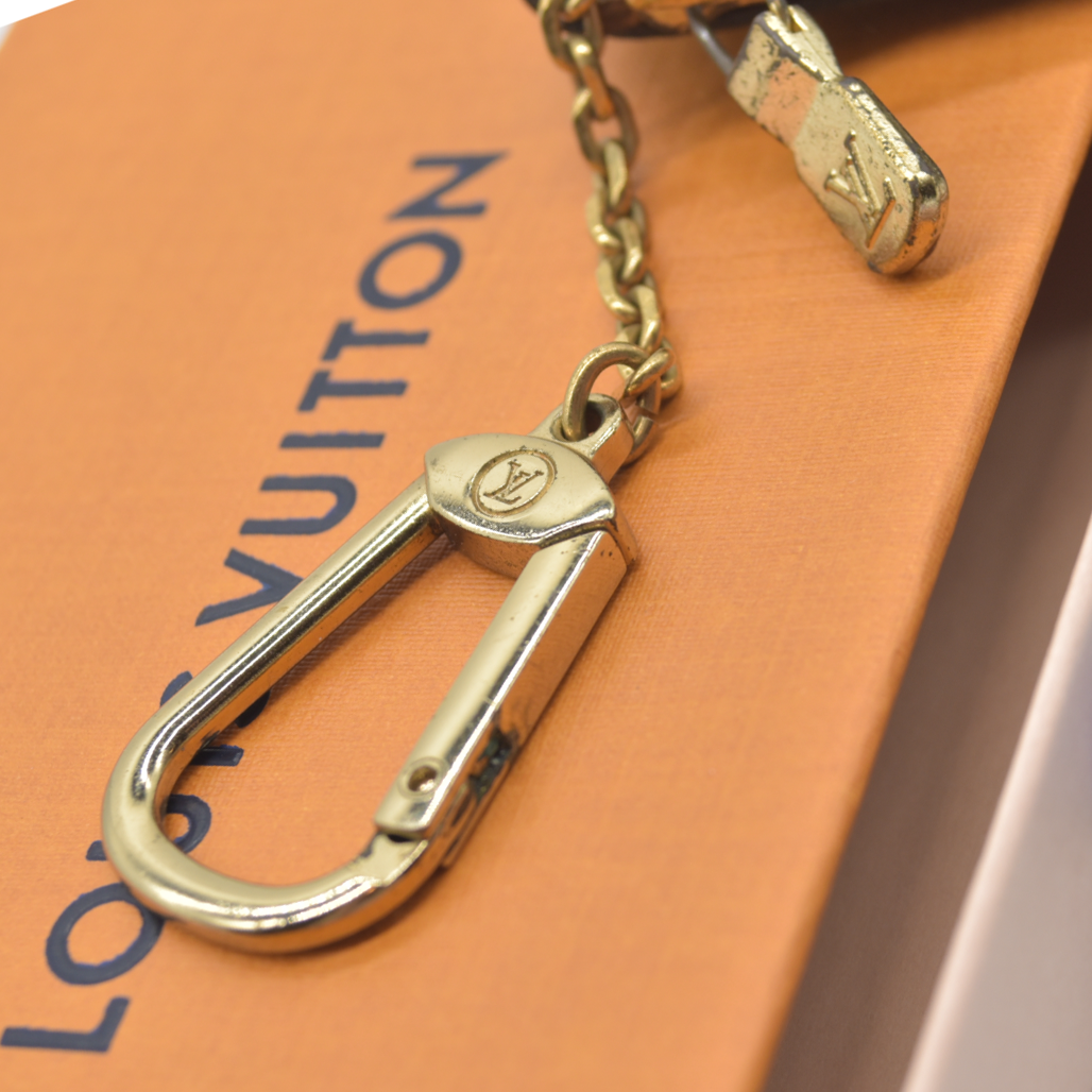 $345 LOUIS VUITTON Monogram Coin Purse Key Pochette Cles 0920ET