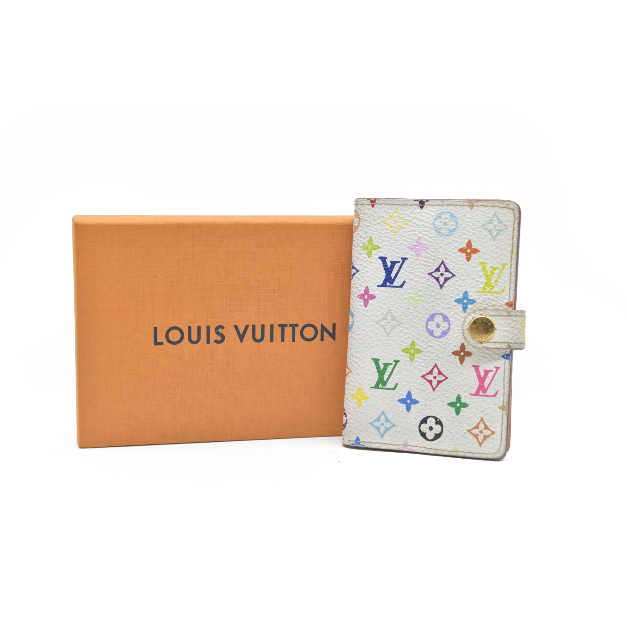$510 LOUIS VUITTON Monogram Multicolor Agenda Mini Bifold Notebook Cover