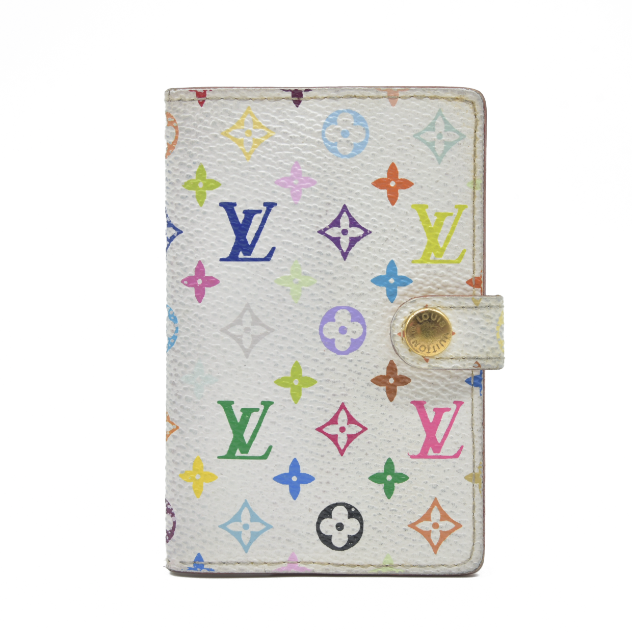 $510 LOUIS VUITTON Monogram Multicolor Agenda Mini Bifold Notebook Cover