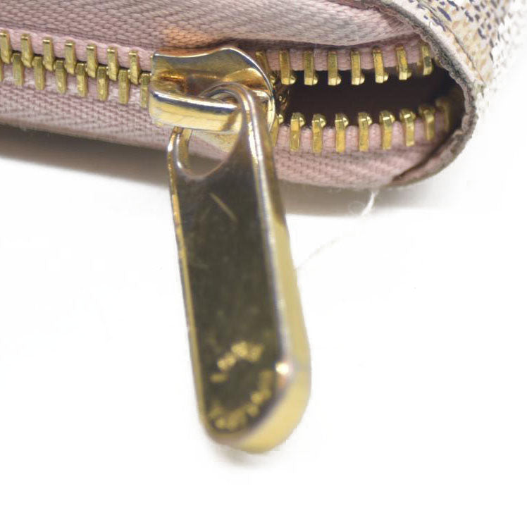 Louis Vuitton Damier Azur Zippy Wallet Rose Ballerine GI0173