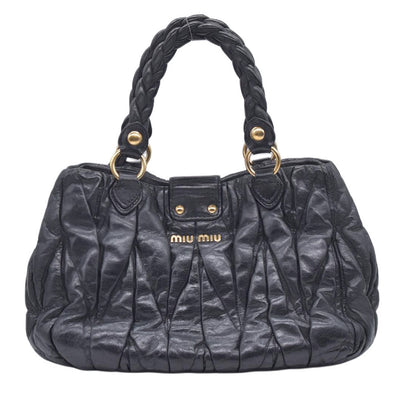 Miu Miu Leather Matelasse Bauletto Aperto Coffer CONSIGNMENT