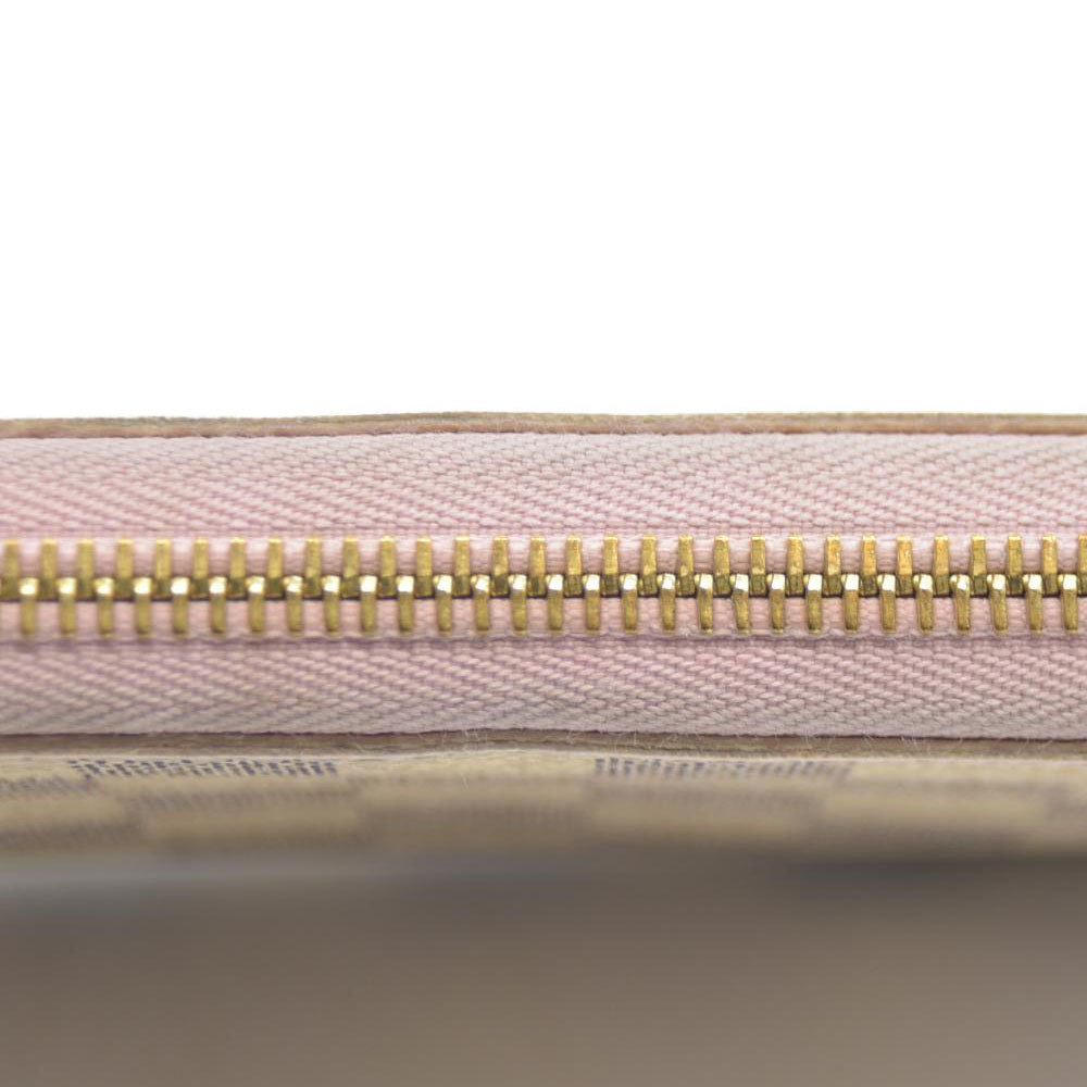 Louis Vuitton Damier Azur Zippy Wallet Rose Ballerine GI0173