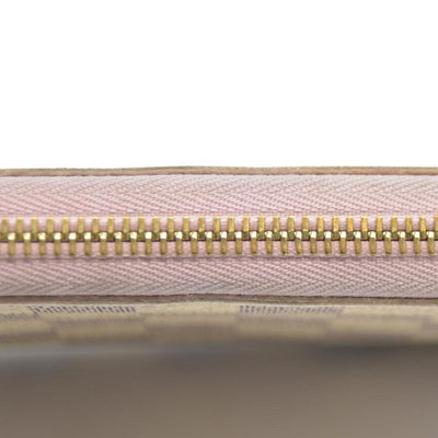 Louis Vuitton Damier Azur Zippy Wallet Rose Ballerine GI0173