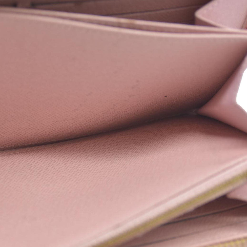 Louis Vuitton Damier Azur Zippy Wallet Rose Ballerine GI0173