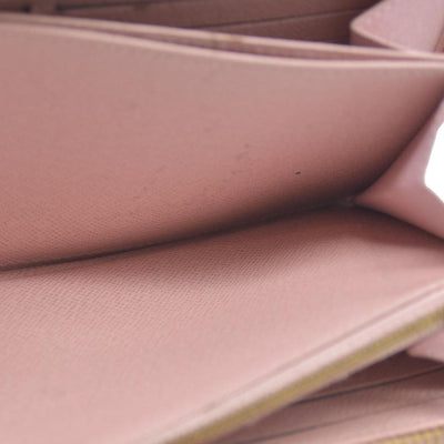 Louis Vuitton Damier Azur Zippy Wallet Rose Ballerine GI0173