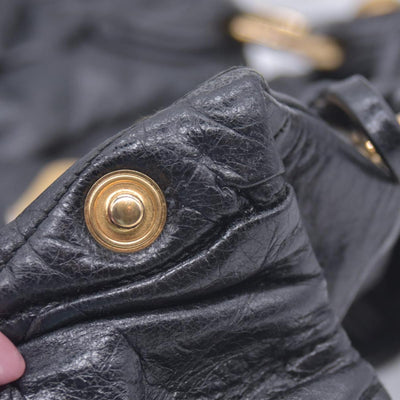 Miu Miu Leather Matelasse Bauletto Aperto Coffer CONSIGNMENT 10021137