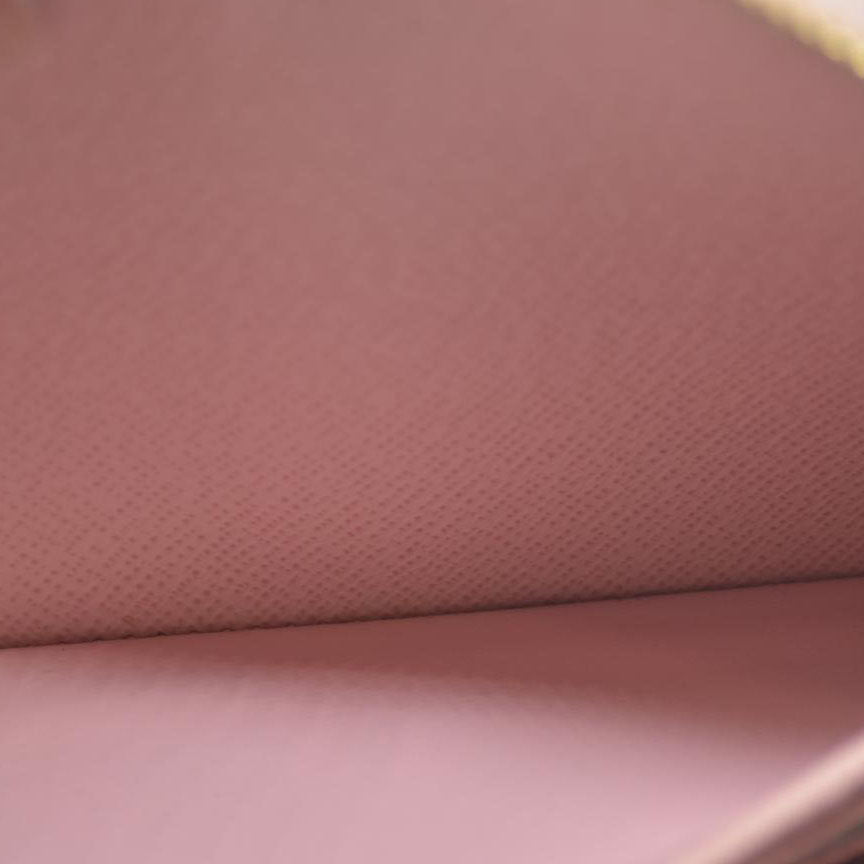 Louis Vuitton Damier Azur Zippy Wallet Rose Ballerine GI0173