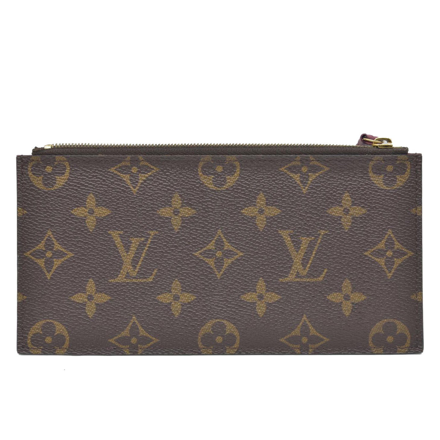 Louis Vuitton  Monogram Felicie Chain Wallet Zippered Insert Fuchsia