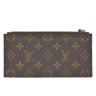 Louis Vuitton  Monogram Felicie Chain Wallet Zippered Insert Fuchsia