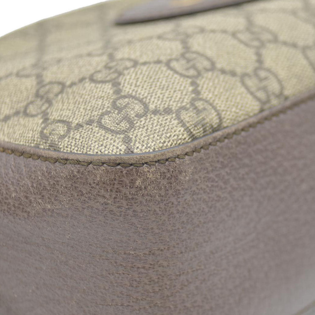 Gucci  GG Supreme Monogram Web Neo Vintage Shoulder Bag Beige New Acero Crop