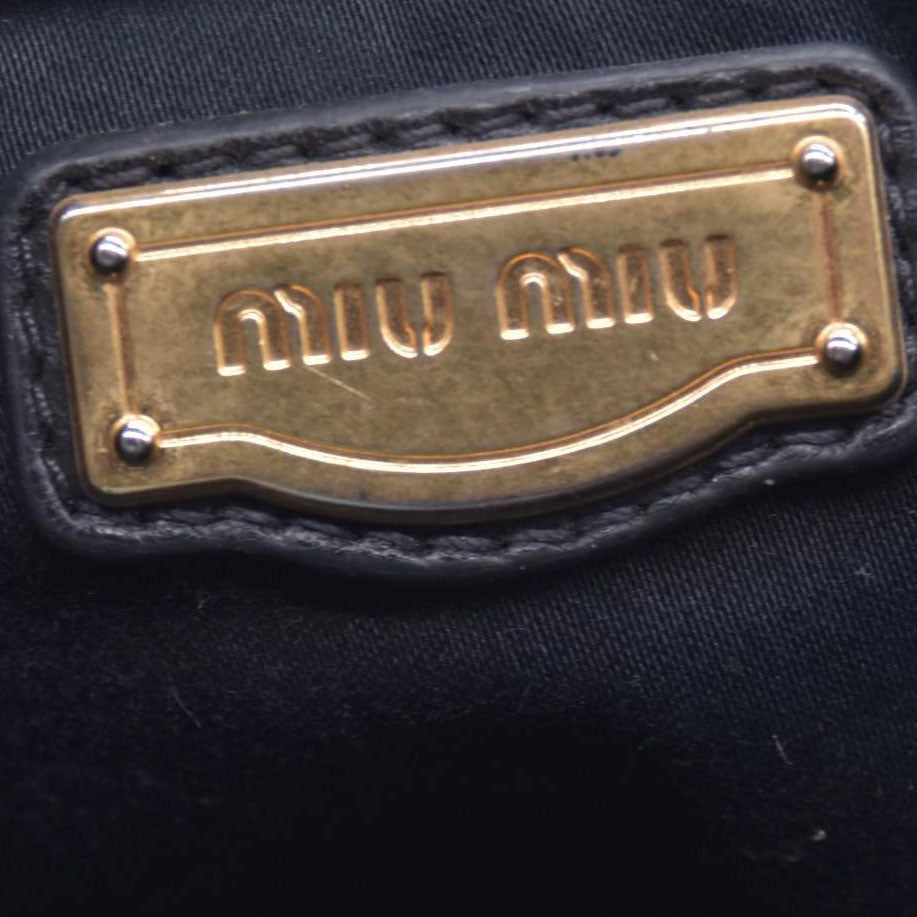 Miu Miu Leather Matelasse Bauletto Aperto Coffer CONSIGNMENT
