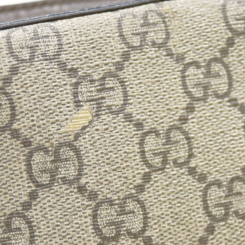 Gucci  GG Supreme Monogram Web Neo Vintage Shoulder Bag Beige New Acero Crop