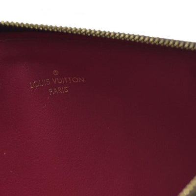 Louis Vuitton  Monogram Felicie Chain Wallet Zippered Insert Fuchsia