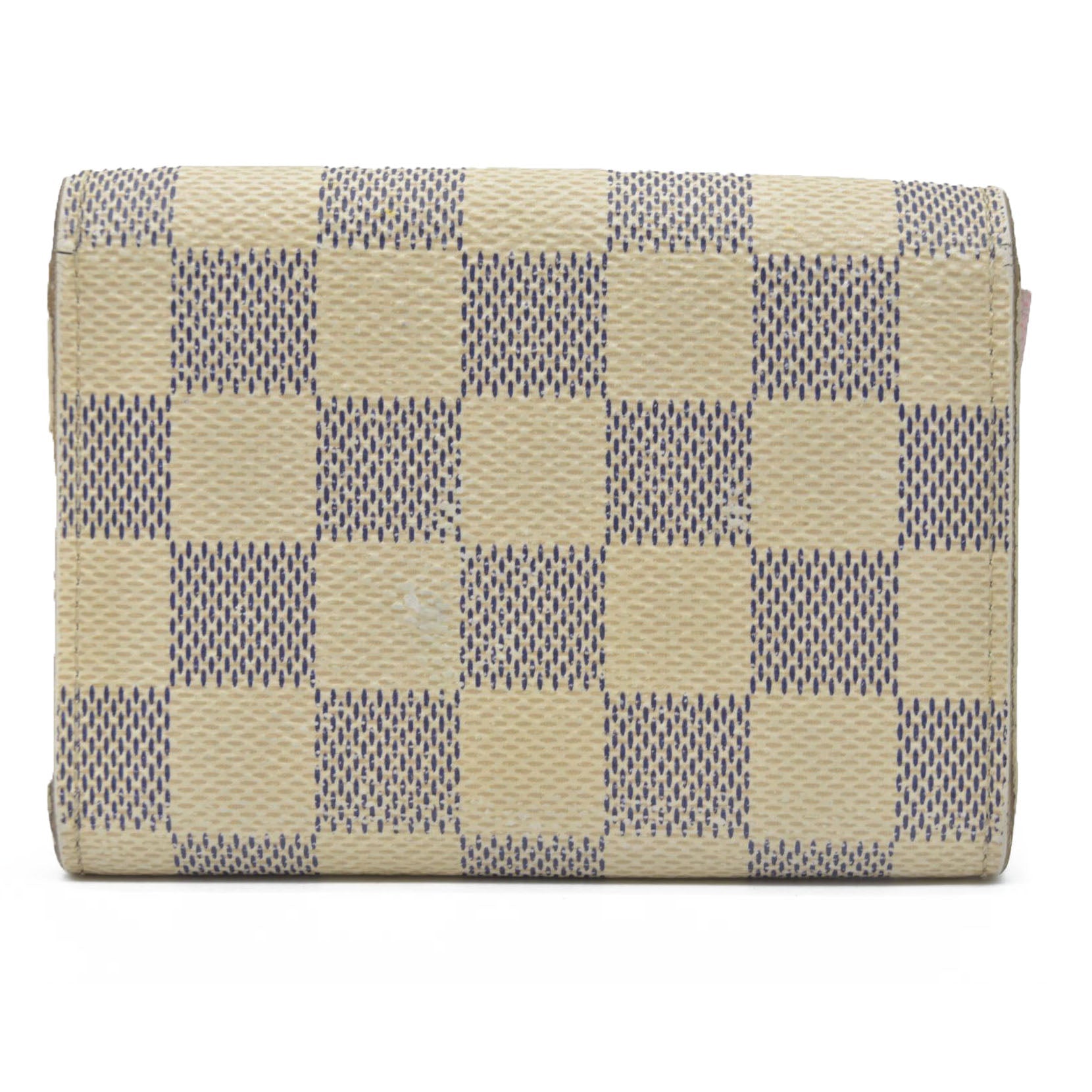 $420 LOUIS VUITTON Damier Azur Rosalie Coin Purse Wallet
