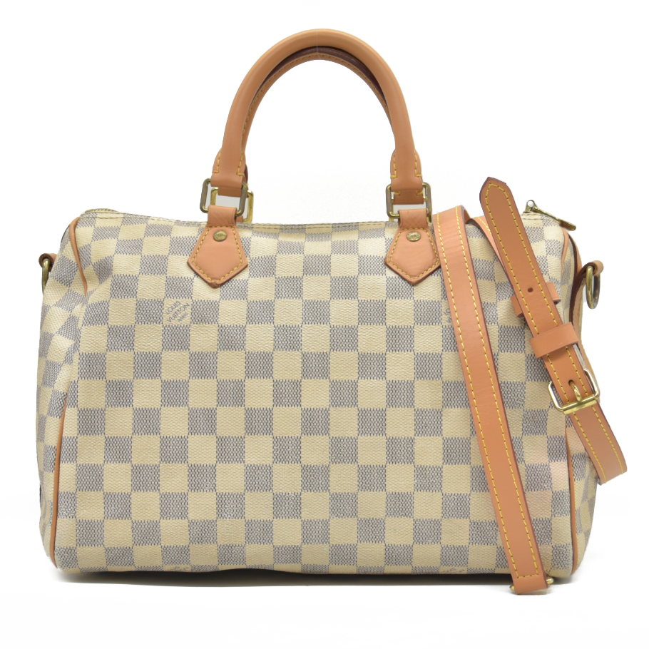 $2040 2017 Louis Vuitton Damier Azur Speedy Bandouliere 30 DU1197