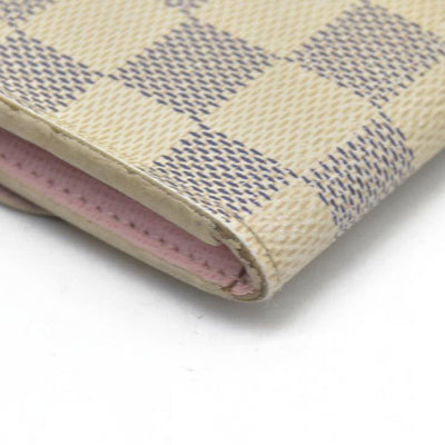 $420 LOUIS VUITTON Damier Azur Rosalie Coin Purse Wallet