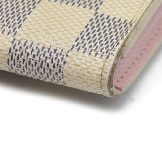 $420 LOUIS VUITTON Damier Azur Rosalie Coin Purse Wallet