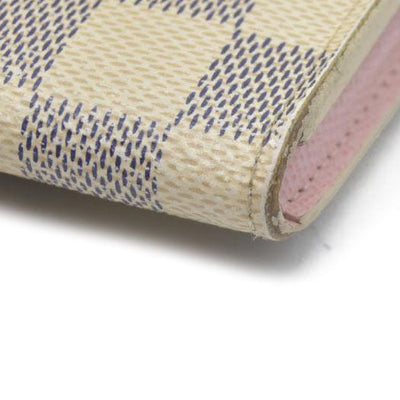 $420 LOUIS VUITTON Damier Azur Rosalie Coin Purse Wallet