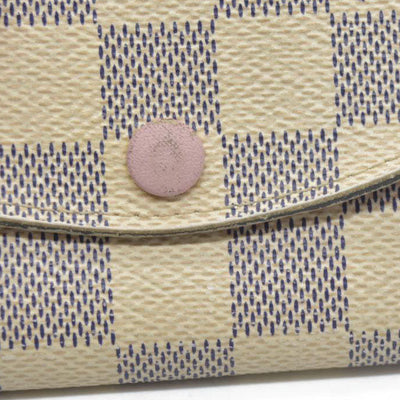 $420 LOUIS VUITTON Damier Azur Rosalie Coin Purse Wallet