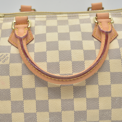 $2040 2017 Louis Vuitton Damier Azur Speedy Bandouliere 30 DU1197