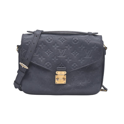 $3100 Louis Vuitton Empreinte Pochette Metis Black RFID