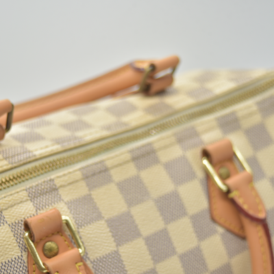 $2040 2017 Louis Vuitton Damier Azur Speedy Bandouliere 30 DU1197