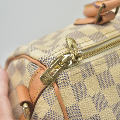 $2040 2017 Louis Vuitton Damier Azur Speedy Bandouliere 30 DU1197