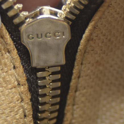 Gucci  GG Supreme Monogram Web Small Webby Bee Shoulder Bag Dark Brown