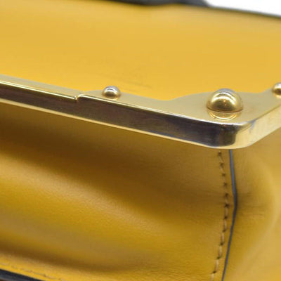 AUCTION $2710 Prada City Calf Saffiano Cahier Bag Soleil Black