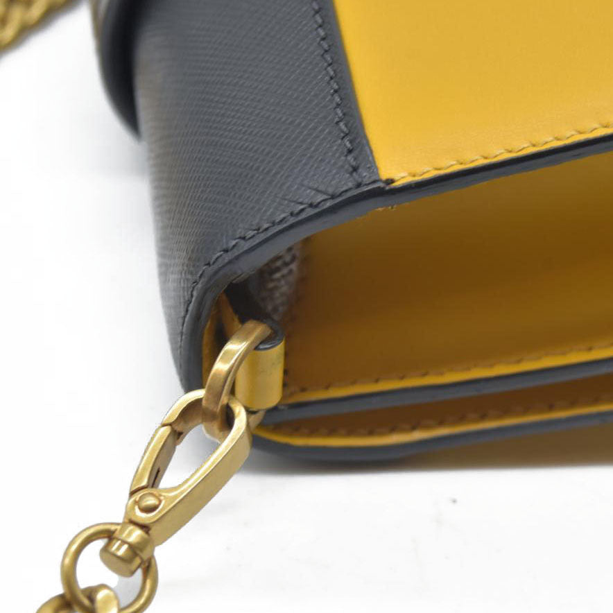 AUCTION $2710 Prada City Calf Saffiano Cahier Bag Soleil Black