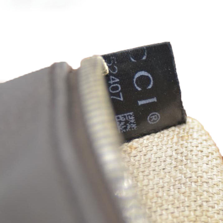 Gucci  GG Supreme Monogram Web Small Webby Bee Shoulder Bag Dark Brown