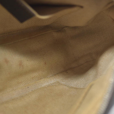 Gucci  GG Supreme Monogram Web Small Webby Bee Shoulder Bag Dark Brown