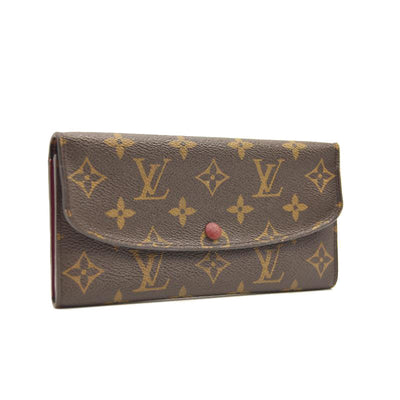LOUIS VUITTON Monogram Emilie Wallet Fuchsia