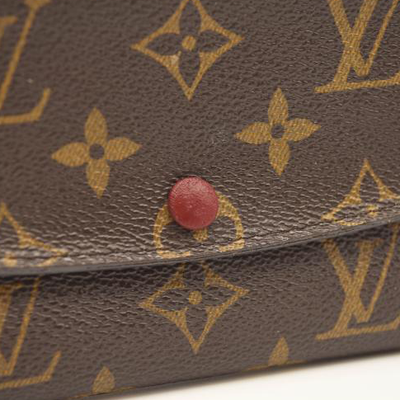 LOUIS VUITTON Monogram Emilie Wallet Fuchsia