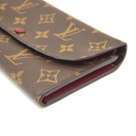 LOUIS VUITTON Monogram Emilie Wallet Fuchsia