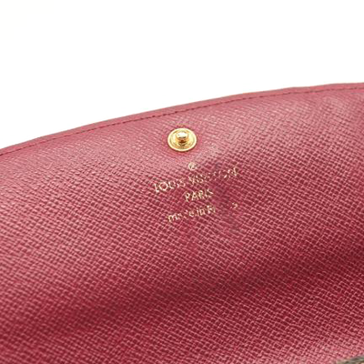 LOUIS VUITTON Monogram Emilie Wallet Fuchsia