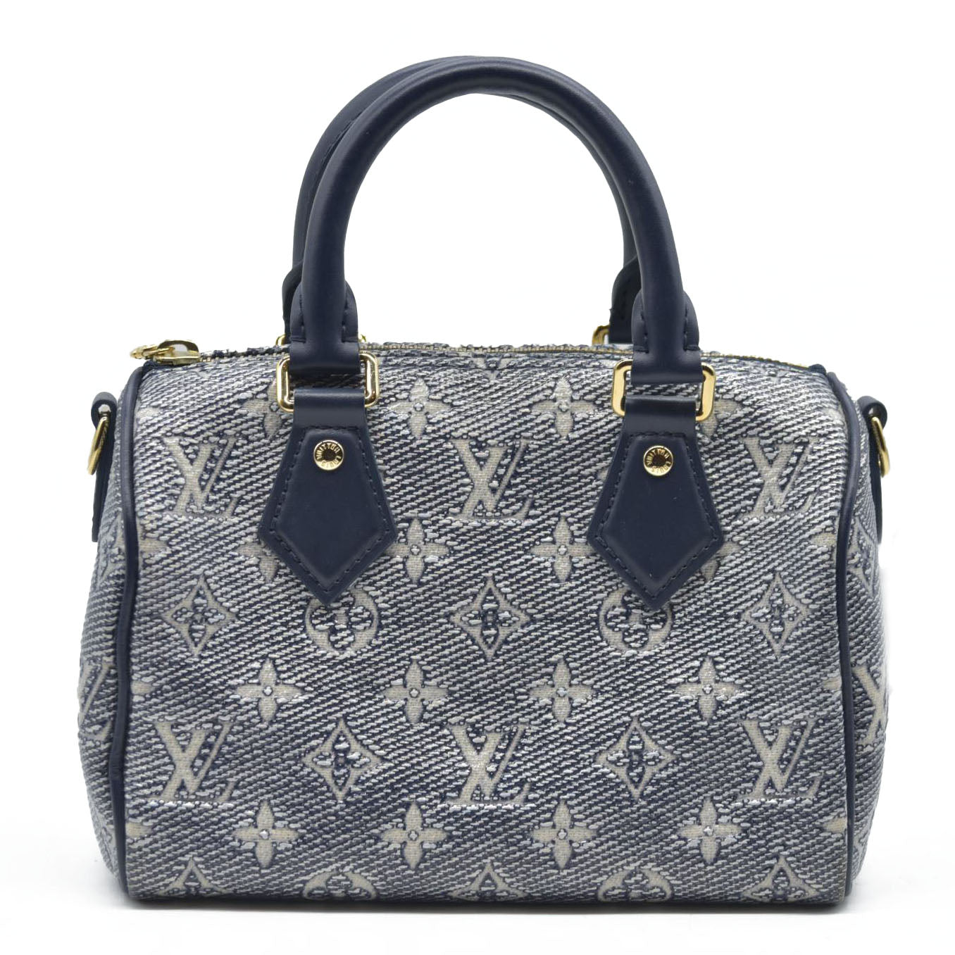 $2710 Louis Vuitton  Monoglam Speedy Bandouliere 20 Blue no strap