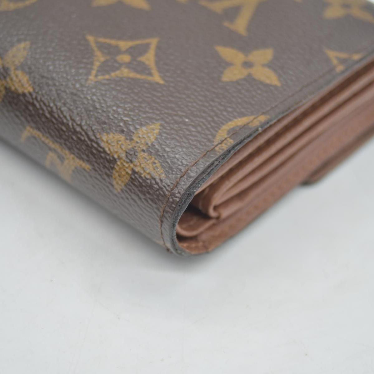 $550 Louis Vuitton Monogram Porte Tresor Etui Papiers Wallet CA4098