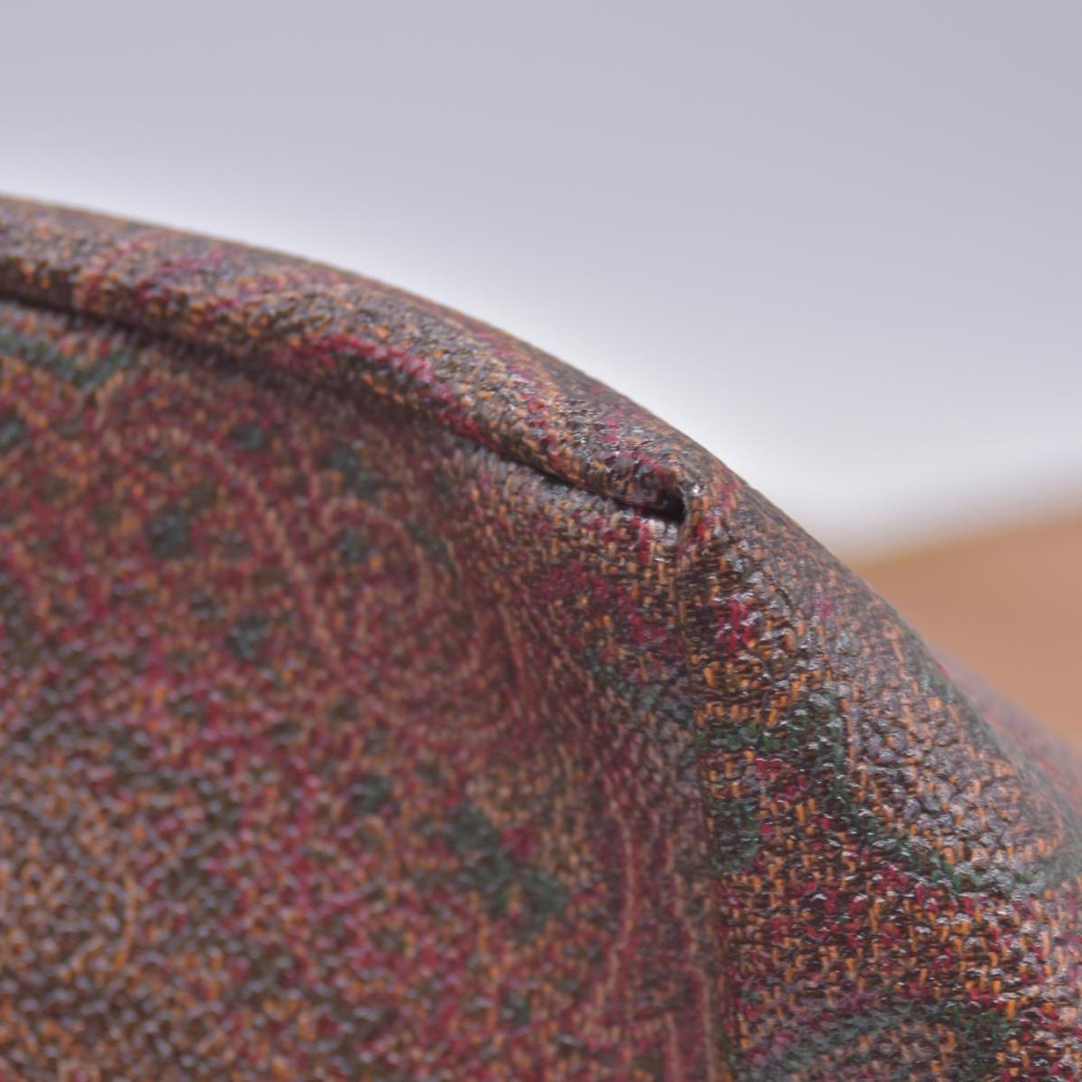 $650 ETRO Paisley PVC Leather Tote Hand Bag MultiColor 10021029
