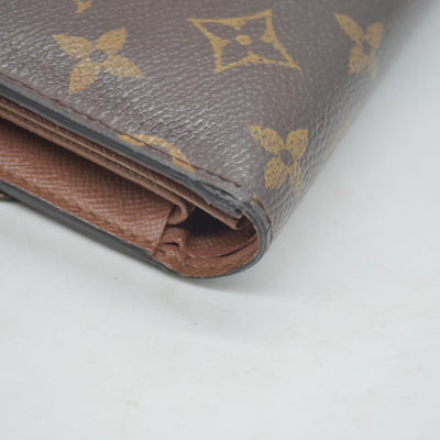 $550 Louis Vuitton Monogram Porte Tresor Etui Papiers Wallet CA4098