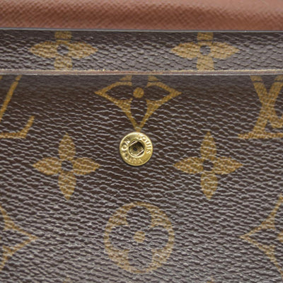 $550 Louis Vuitton Monogram Porte Tresor Etui Papiers Wallet CA4098