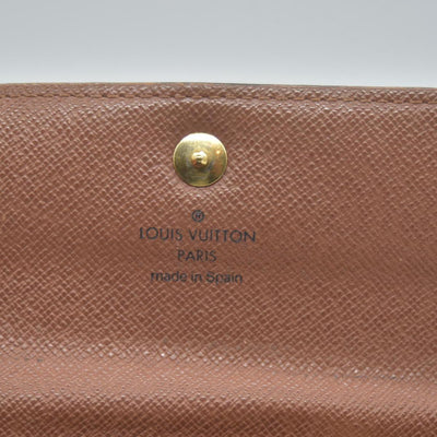 $550 Louis Vuitton Monogram Porte Tresor Etui Papiers Wallet CA4098