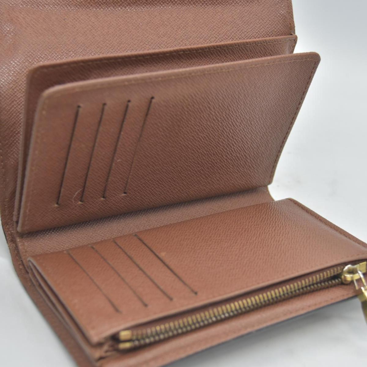 $550 Louis Vuitton Monogram Porte Tresor Etui Papiers Wallet CA4098
