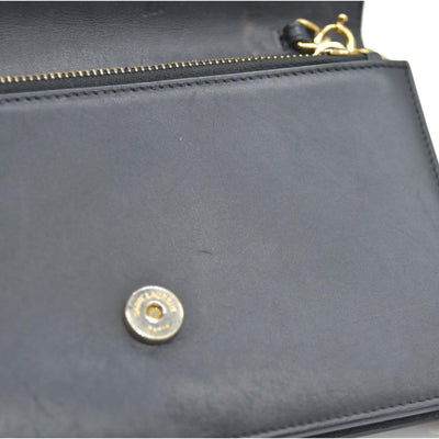 AUCTION $2400 Saint Laurent  Grain De Poudre Medium Classic Monogram Kate Tassel Satchel Black