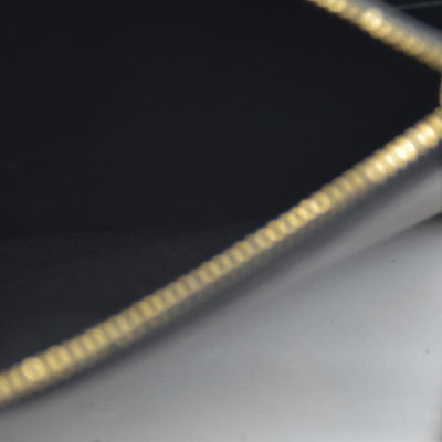 AUCTION $2400 Saint Laurent  Grain De Poudre Medium Classic Monogram Kate Tassel Satchel Black