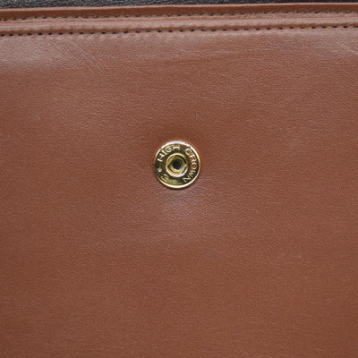 $560 Burberry Leather Small Folding Wallet Brown