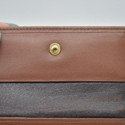 $560 Burberry Leather Small Folding Wallet Brown