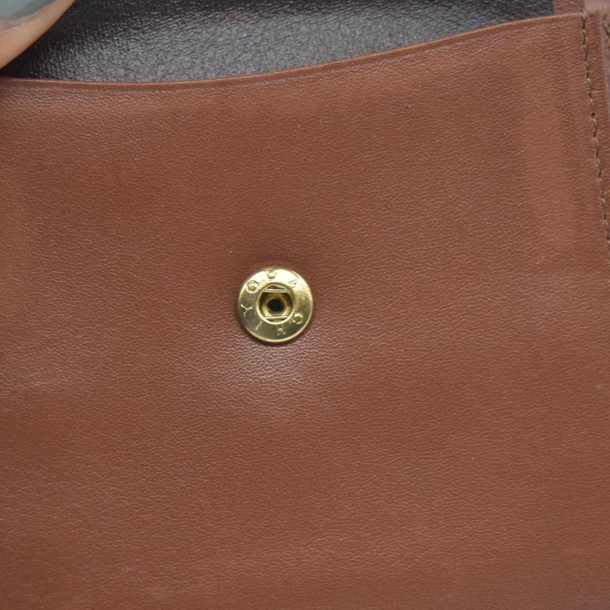 $560 Burberry Leather Small Folding Wallet Brown