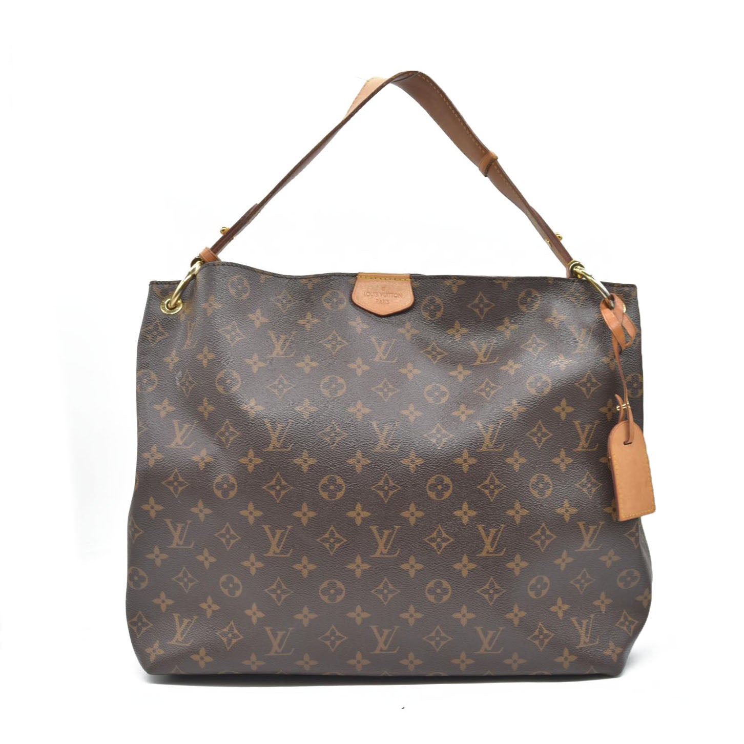 $2160 Louis Vuitton  Monogram Graceful MM Pivoine TX4128
